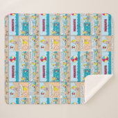 Charlie Brown en Sally op het strand Sherpa Deken (Voorkant (horizontaal))