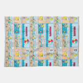 Charlie Brown en Sally op het strand Theedoek (Horizontaal)