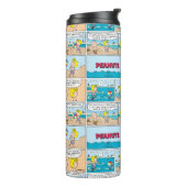 Charlie Brown en Sally op het strand Thermosbeker (Gedraaid links)