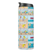 Charlie Brown en Sally op het strand Thermosbeker (Geroteerd rechts)