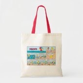 Charlie Brown en Sally op het strand Tote Bag (Voorkant)