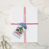 Charlie Brown en vrienden kerst Cadeaulabel (Met Touw)