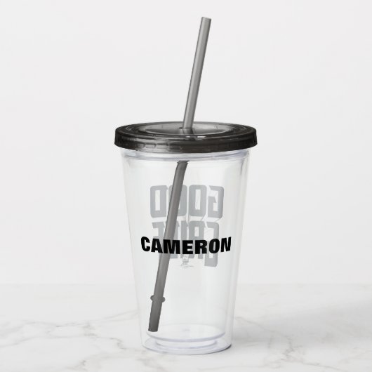 Charlie Brown "Good Grief" Rock Band T-shirt Graph Acryl Drinkbeker (Achterkant)