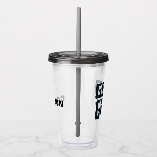 Charlie Brown "Good Grief" Rock Band T-shirt Graph Acryl Drinkbeker (Rechts)