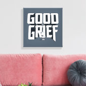 Charlie Brown "Good Grief" Rock Band T-shirt Graph Canvas Afdruk (Insitu (Woonkamer))