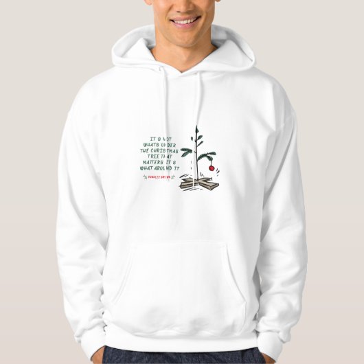 Charlie Brown kerstboom Hoodie T-Shirt (Voorkant)