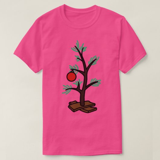 Charlie Brown kerstboom T-shirt (Design voorkant)