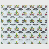 Charlie Brown Kerstfeestdag | Jouw namen toevoegen Cadeaupapier (Vlak)