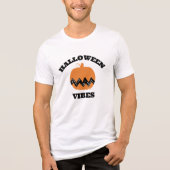 Charlie Brown Oranje pompoen | Halloween Vibes Tri-Blend Shirt (Voorkant)