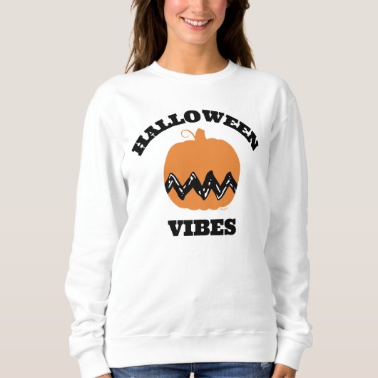 Charlie Brown Oranje pompoen | Halloween Vibes Trui (Voorkant)