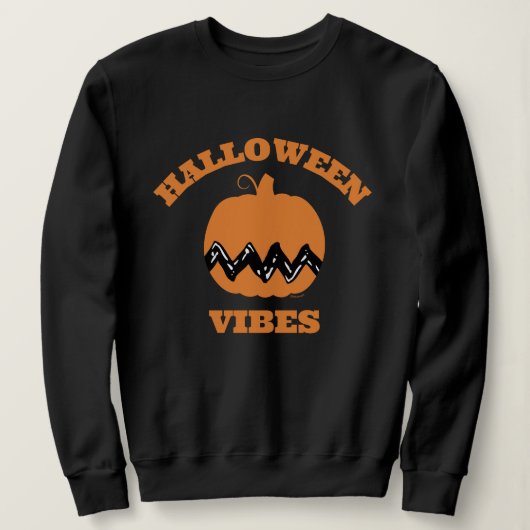 Charlie Brown Oranje pompoen | Halloween Vibes Trui (Design voorkant)