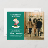 Charlie Brown Pepermunt Snoepgoed Feestdagenkaart (Voorkant / Achterkant)