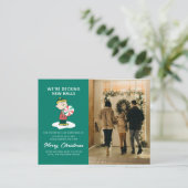 Charlie Brown Pepermunt Snoepjes Feestdagenkaart (Staand voorkant)