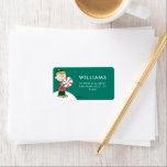 Charlie Brown Peppermint-Snoep Etiket<br><div class="desc">Charles Schulz's Peanuts Christmas-design leggen de essentie van kinderonschuld en de hartverwarmende sfeer van het vakantieseizoen vast.</div>