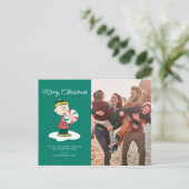 Charlie Brown Peppermint-Snoep Feestdagenkaart (Staand voorkant)