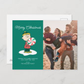 Charlie Brown Peppermint-Snoep Feestdagenkaart (Voorkant / Achterkant)