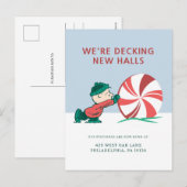 Charlie Brown | Rollen in het vakantieseizoen Feestdagenkaart (Voorkant / Achterkant)