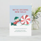 Charlie Brown | Rollen in het vakantieseizoen Feestdagenkaart (Staand voorkant)