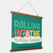 Charlie Brown | Rollen in het vakantieseizoen Hangend Wandkleed (Gebogen)