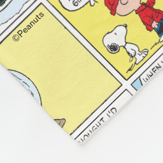 Charlie Brown | Sneeuwbol Fleece Deken (Hoek)