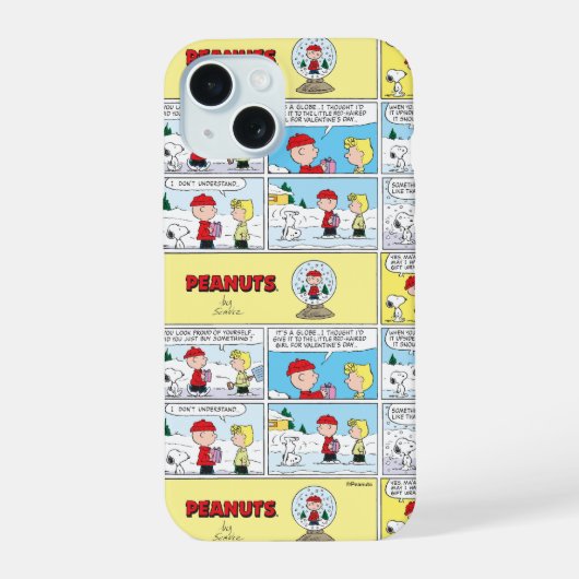 Charlie Brown | Sneeuwbol iPhone 15 Case (Achterkant)