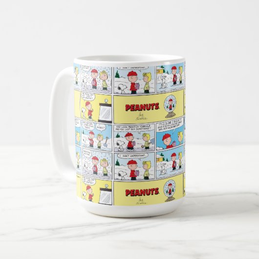 Charlie Brown | Sneeuwbol Koffiemok (Voorkant links)