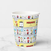 Charlie Brown | Sneeuwbol Papieren Bekers (Achterkant)