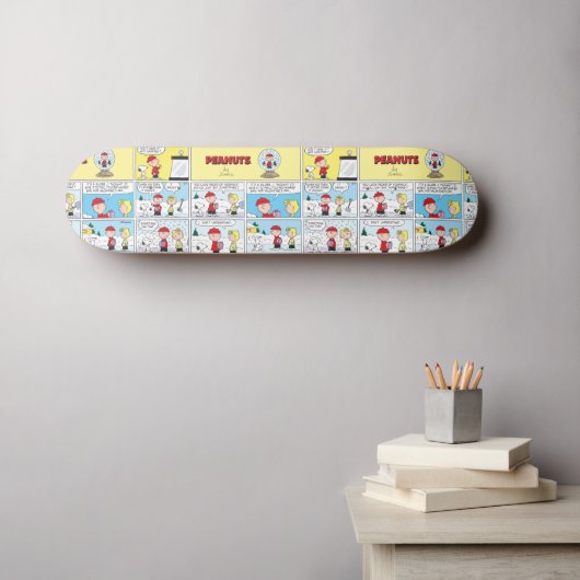 Charlie Brown | Sneeuwbol Persoonlijk Skateboard (Muurkunst (Horizontaal))