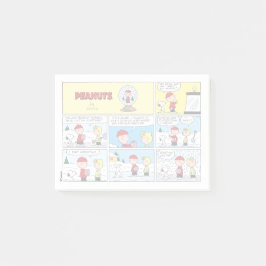 Charlie Brown | Sneeuwbol Post-it® Notes (Voorkant)