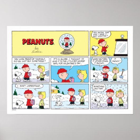Charlie Brown | Sneeuwbol Poster (Voorkant)
