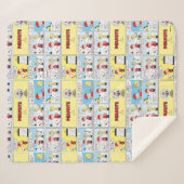 Charlie Brown | Sneeuwbol Sherpa Deken (Voorkant (horizontaal))