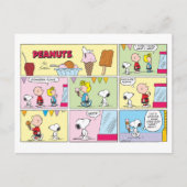 Charlie Brown, Snoopy en Sally | ijsje Briefkaart (Voorkant)