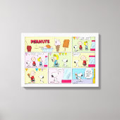 Charlie Brown, Snoopy en Sally | ijsje Canvas Afdruk (Voorkant)