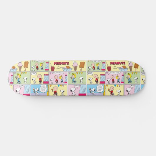 Charlie Brown, Snoopy en Sally | ijsje Persoonlijk Skateboard (Horizontaal)