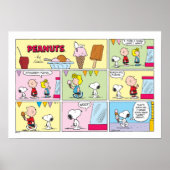 Charlie Brown, Snoopy en Sally | ijsje Poster (Voorkant)