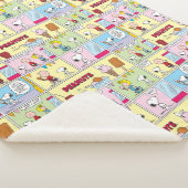 Charlie Brown, Snoopy en Sally | ijsje Sherpa Deken (3/4)