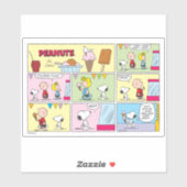 Charlie Brown, Snoopy en Sally | ijsje Sticker (Vel)