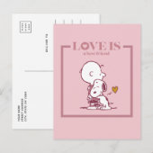 Charlie Brown & Snoopy - Liefde is een beste vrien Briefkaart (Voorkant / Achterkant)