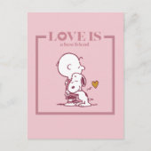 Charlie Brown & Snoopy - Liefde is een beste vrien Briefkaart (Voorkant)