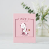 Charlie Brown & Snoopy - Liefde is een beste vrien Briefkaart (Staand voorkant)