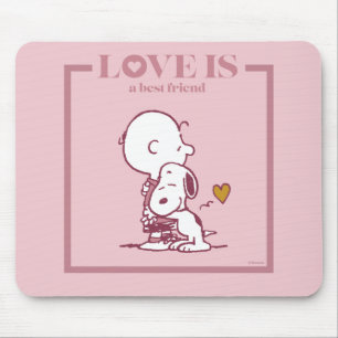Charlie Brown & Snoopy - Liefde is een beste vrien Muismat