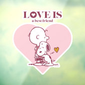 Charlie Brown & Snoopy - Liefde is een beste vrien Raamsticker (Vel 3)