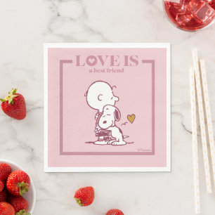 Charlie Brown & Snoopy - Liefde is een beste vrien Servet