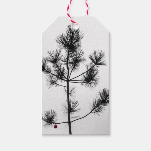 Charlie Brown Stijl Kerstboom Cadeaulabel (Voorkant)