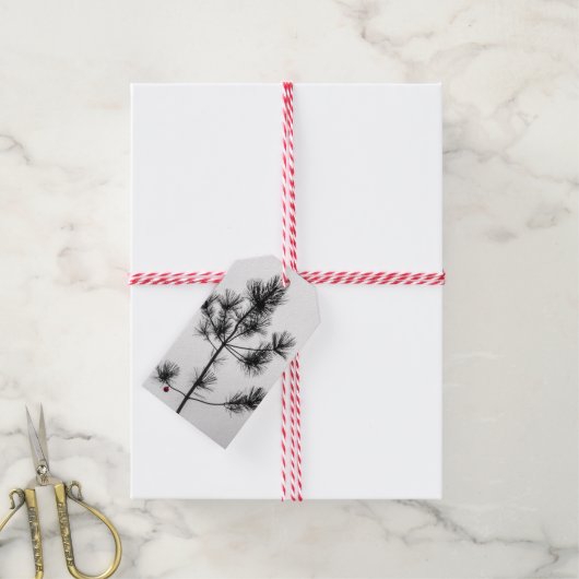 Charlie Brown Stijl Kerstboom Cadeaulabel (Met Touw)