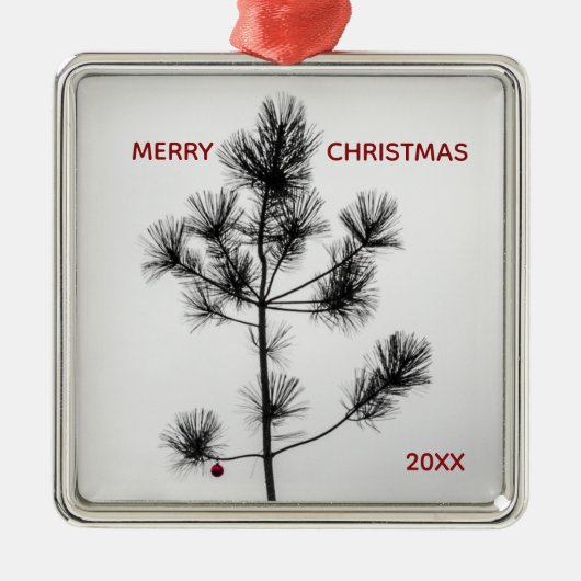 Charlie Brown stijl rood Ornament kerstboom (Voorkant)