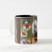 Charlie Brown-werkdoberman Tweekleurige Koffiemok (Voorkant links)