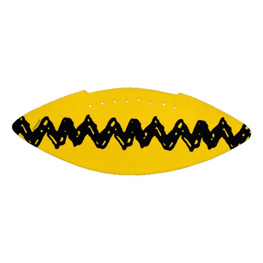 Charlie Brown Zig Zag Pattern American Football (Paneel)