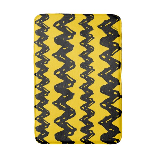 Charlie Brown Zig Zag Pattern Badmat (Voorkant Verticaal)