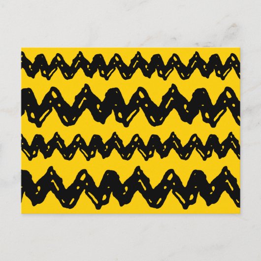 Charlie Brown Zig Zag Pattern Briefkaart (Voorkant)